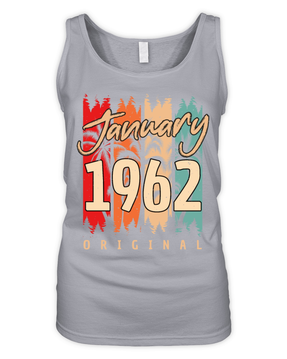 1962 In January Vintage Organic Women's Tank Top