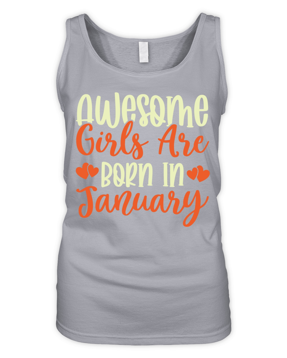 Awesome Girls Are Born In January 2 Organic Women's Tank Top