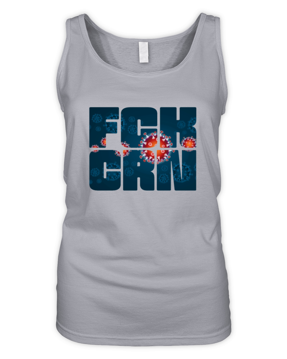 FCK CRN Fuck Corona Virus Fight The Covid 19 Virus Organic Women's Tank Top