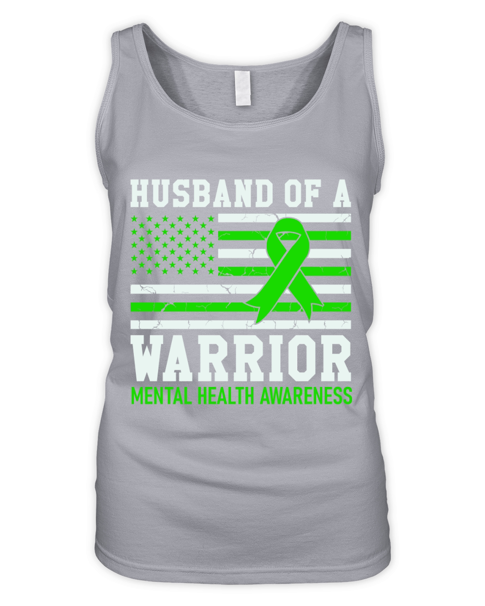 HUSBAND OF A WARRIOR Mental Health Awareness Organic Women's Tank Top