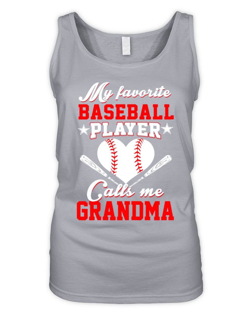 My Favorite Baseball Player Calls Me Grandma Shirt Organic Women's Tank Top