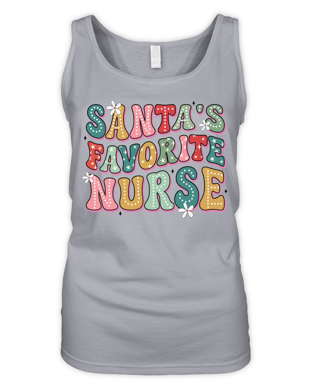 Santas favorite nurse 3 Organic Women's Tank Top
