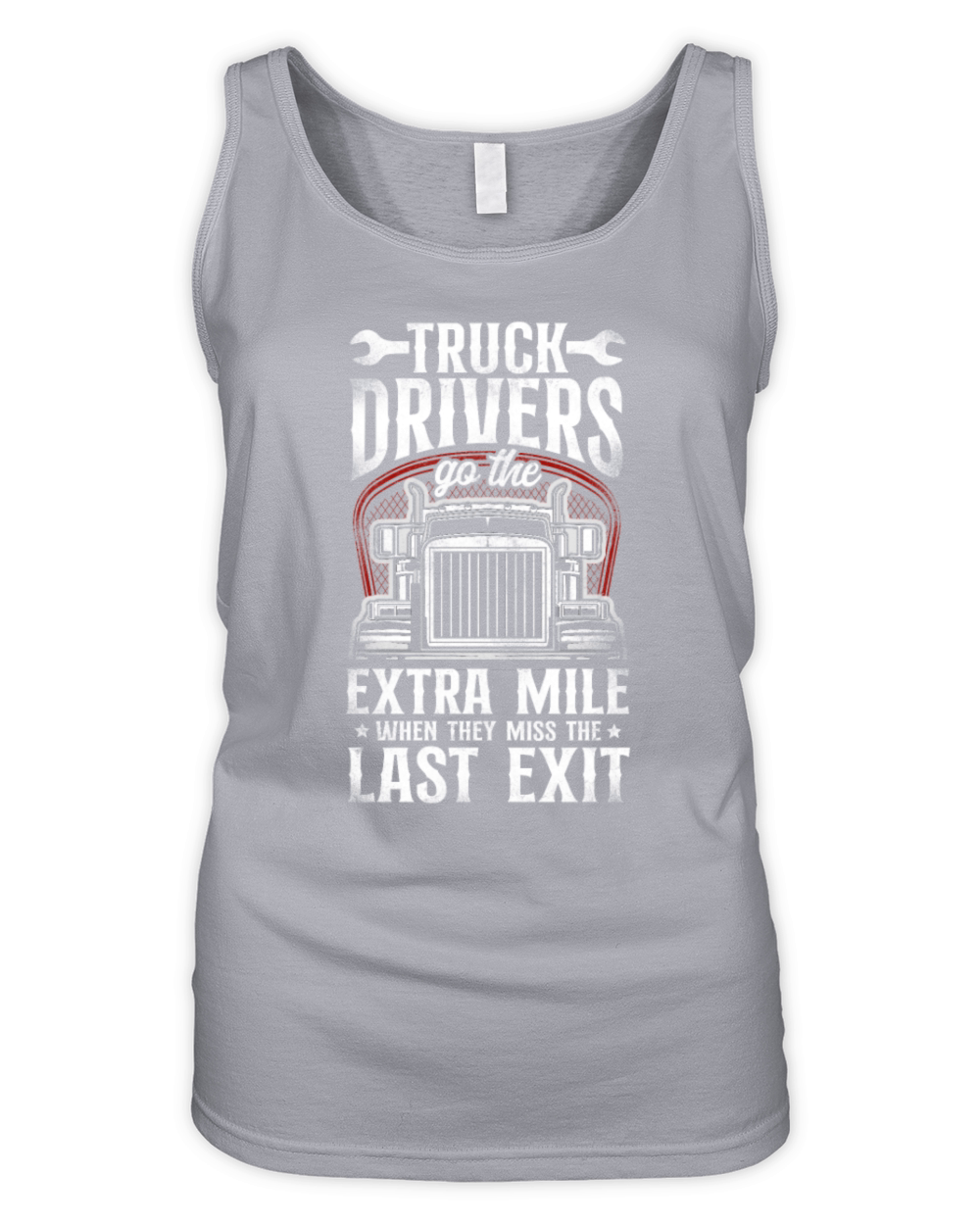 Trucker Truck Driver Vintage Truck Organic Women's Tank Top