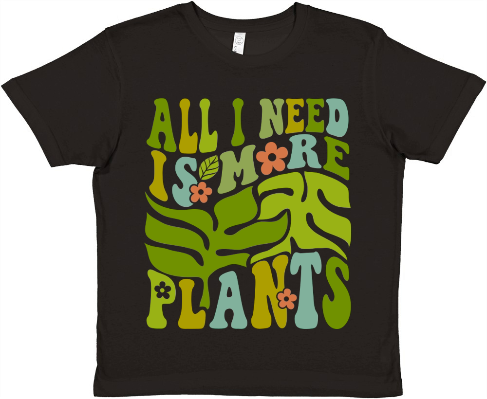 ALL I NEED IS MORE PLANTS Premium Kids Crewneck T-shirt