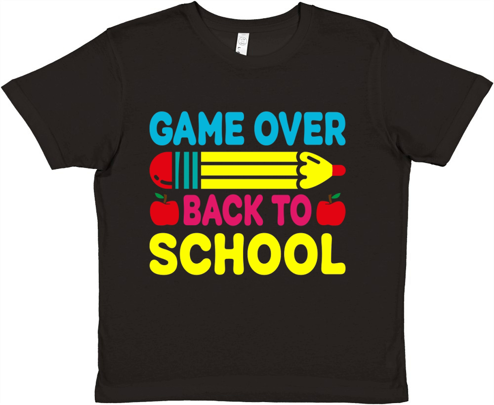 Game Over Back To School Premium Kids Crewneck T-shirt
