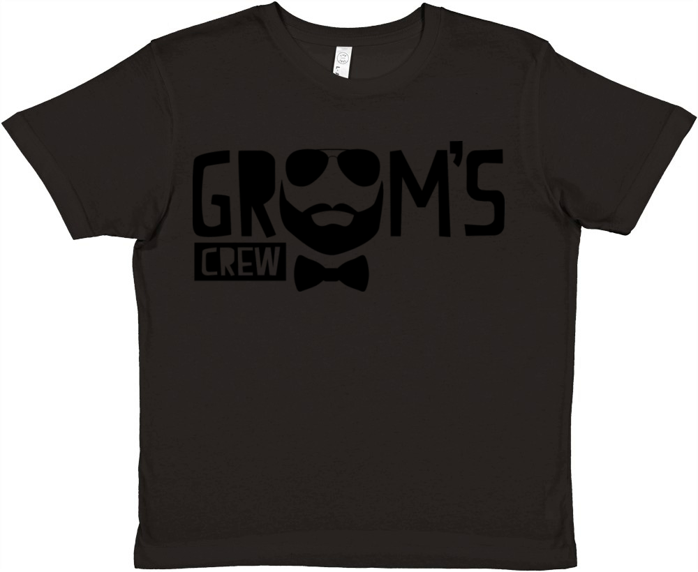 Grooms Crew Premium Kids Crewneck T-shirt