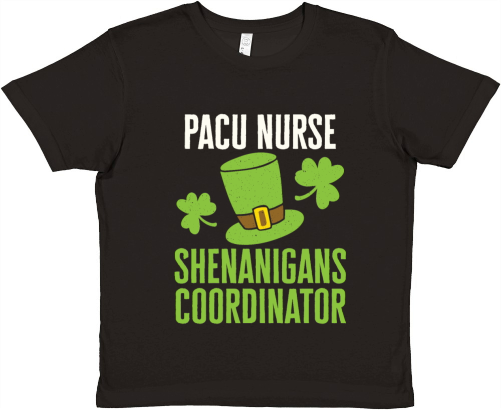 PACU Nurse St Patricks Day Shenanigans Coordinator Premium Kids Crewneck T-shirt