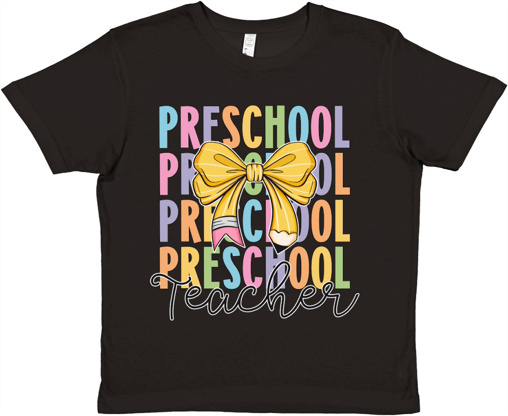 preachool teacher bow Premium Kids Crewneck T-shirt