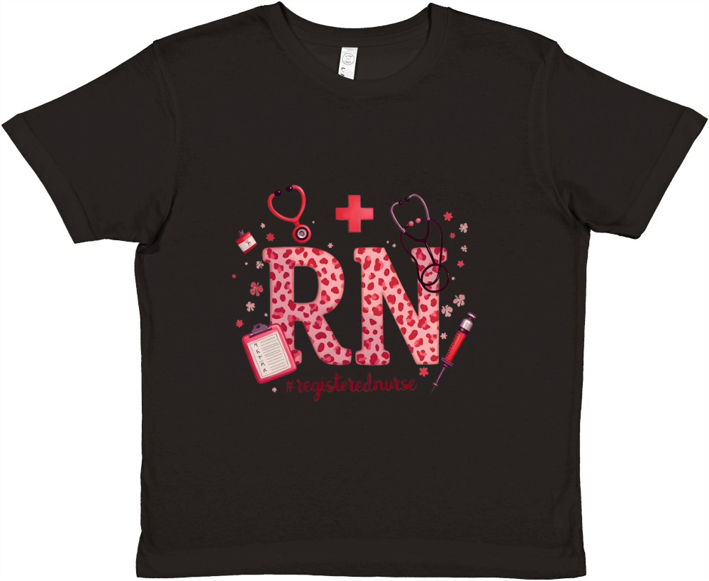 RN Registered Nurse Christmas Premium Kids Crewneck T-shirt