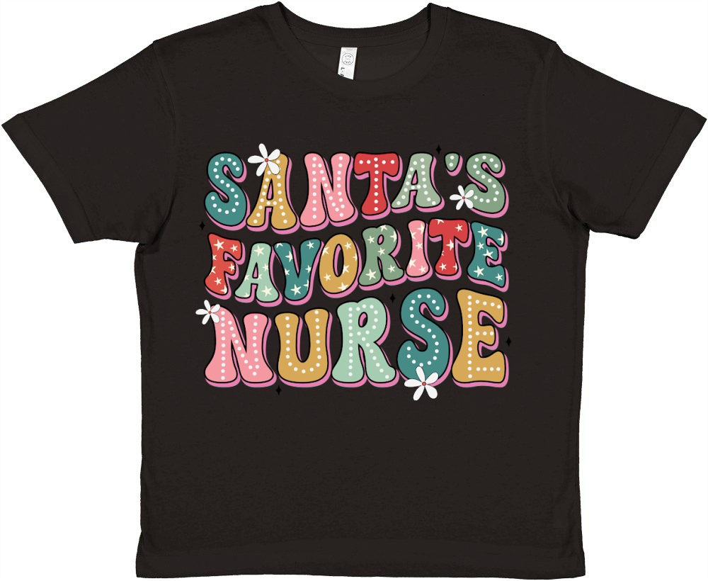 Santas favorite nurse 3 Premium Kids Crewneck T-shirt