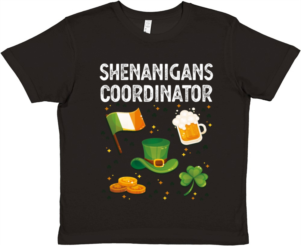 Shenanigans Coordinator Irish St Patricks Da Premium Kids Crewneck T-shirt
