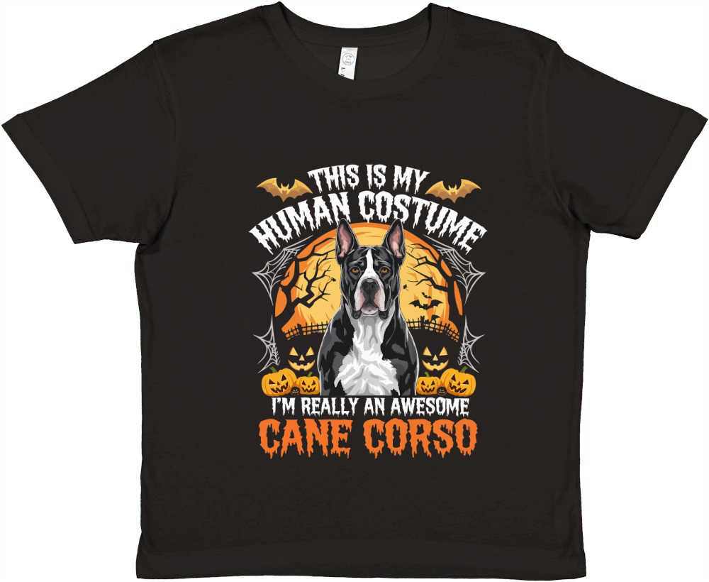 This Is My Human Costume, Im Really An Awesome Cane Corso Premium Kids Crewneck T-shirt