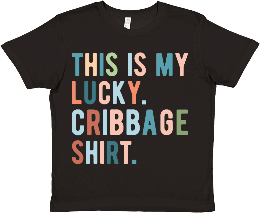 this is my lucky cribbage shirt Premium Kids Crewneck T-shirt