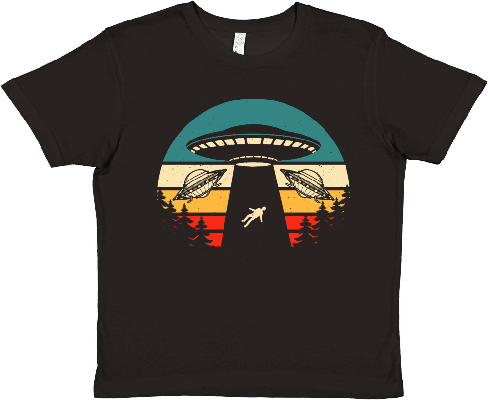 Vintage UFO Alien 11 Premium Kids Crewneck T-shirt