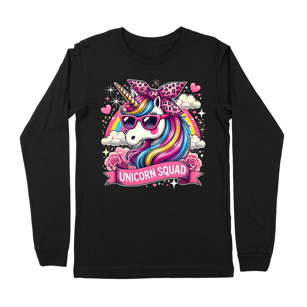 Graceful Unicorn Leopard Bandana Premium Long Sleeve