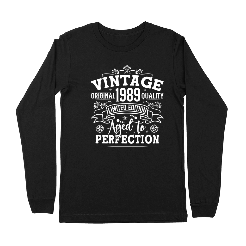 Vintage Birthday TShirt Design Bundle 1989 Premium Long Sleeve