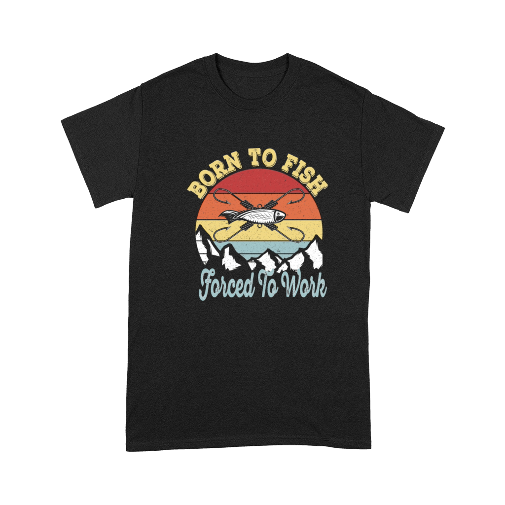 Born to fish Force To Work - Vintage Fisherman Premium T-shirt