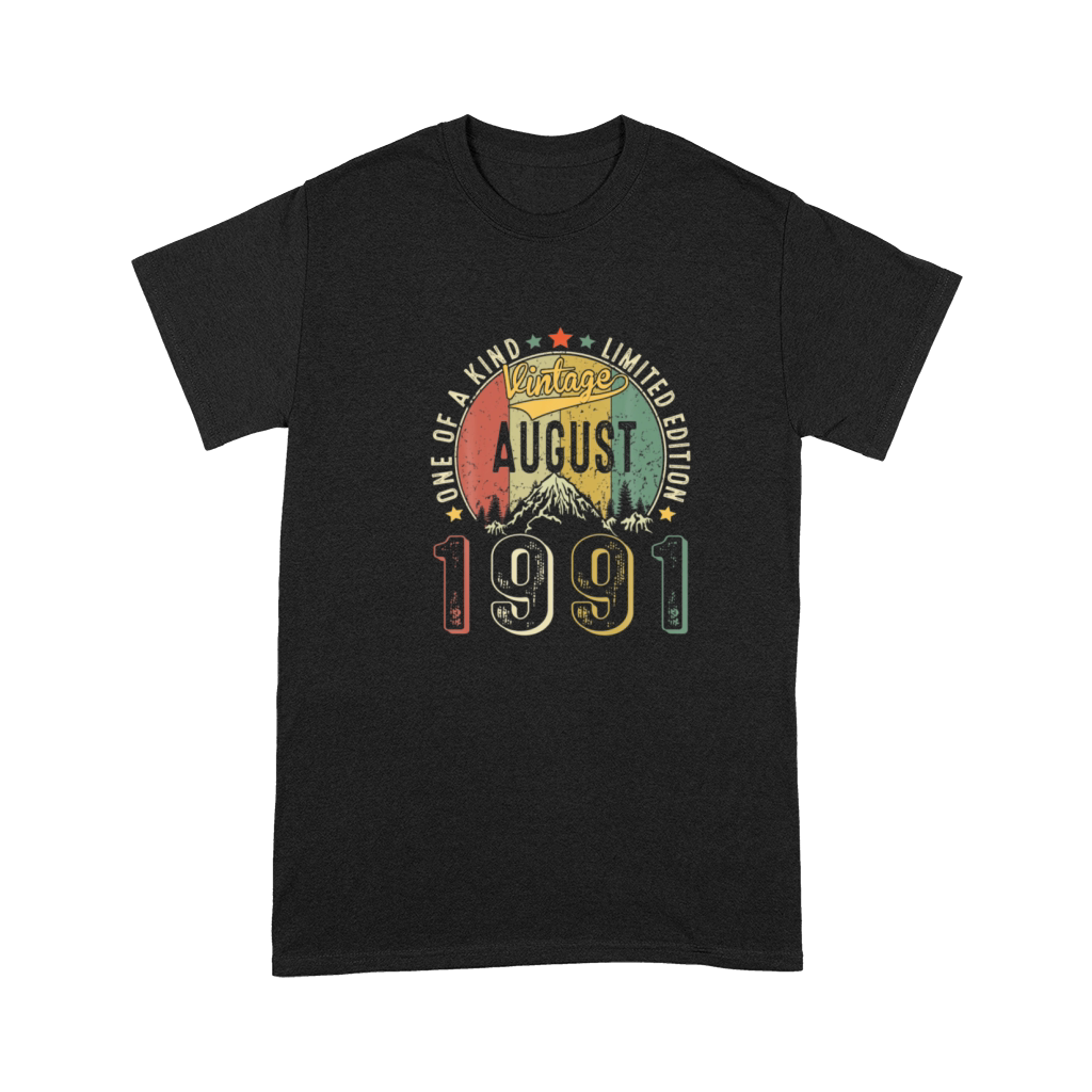 Vintage August 1991 Retro 30th Birthday 30 Years Premium T-shirt