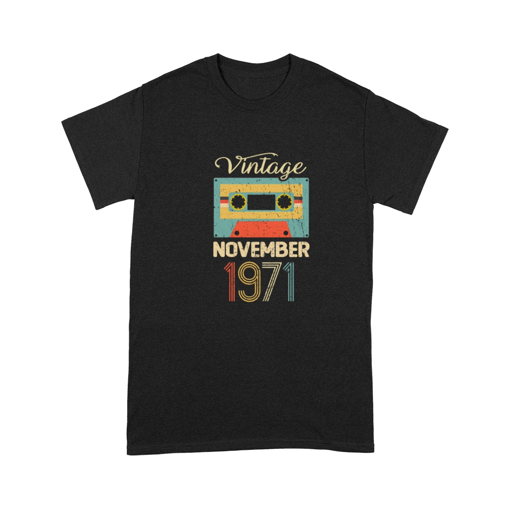 Vintage November 1971 50th Birthday 50 Year Gift Premium T-shirt