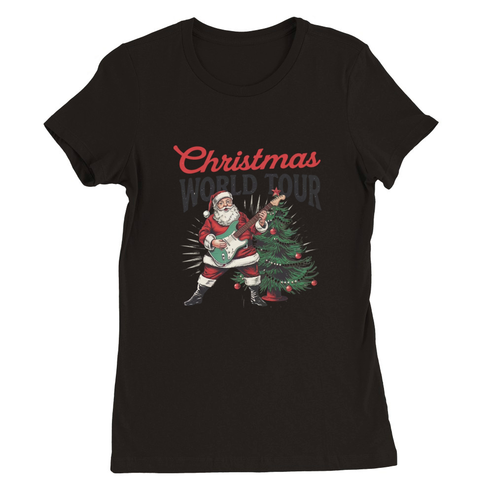 christmas world tour 1 Premium Womens Crewneck T-shirt