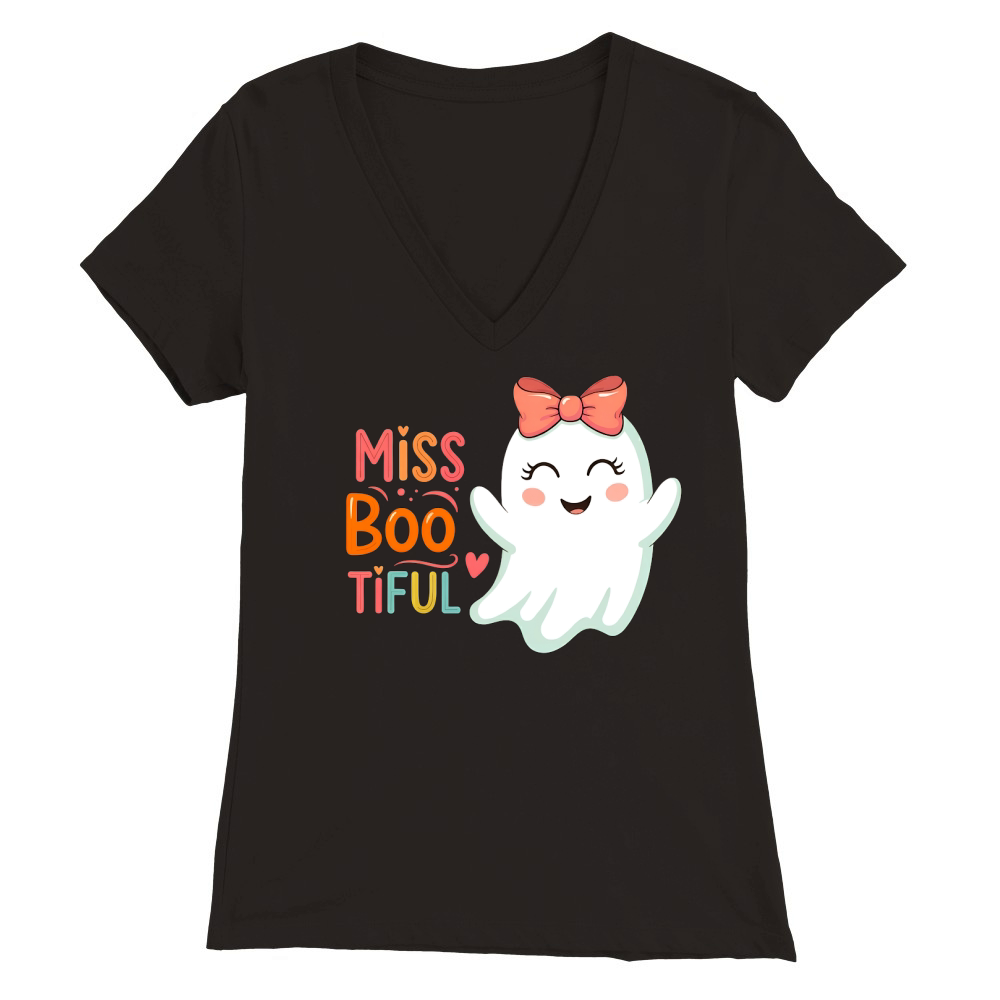 Miss Boo Tiful Premium Womens V-Neck T-shirt
