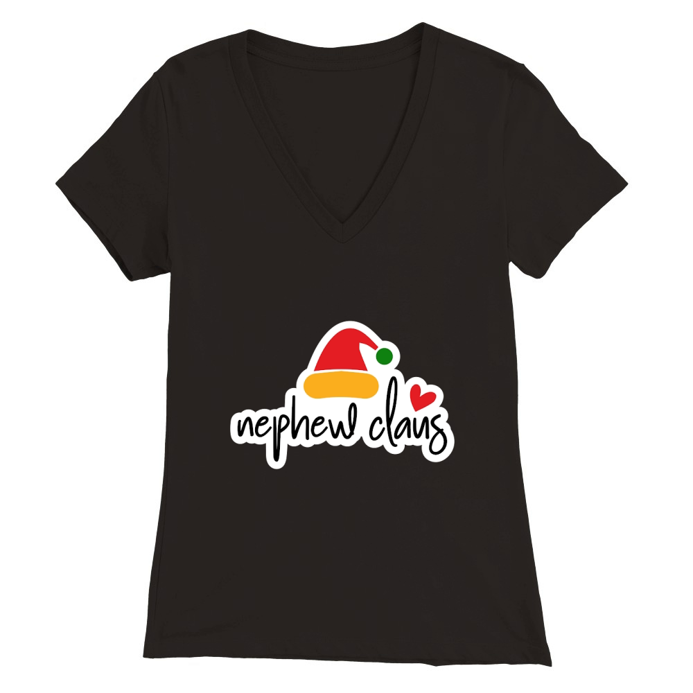 Nephew Claus Premium Womens V-Neck T-shirt