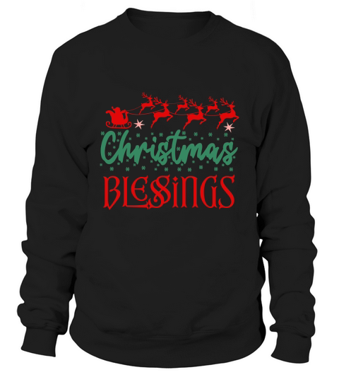 Christmas Blessings 2 Sweatshirt Unisex