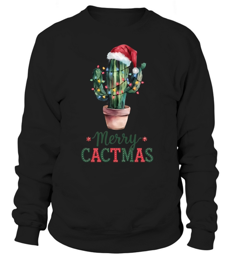 Merry Cactmas Vintage Christmas 03 Sweatshirt Unisex