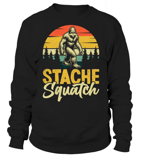 stache squatch Sweatshirt Unisex