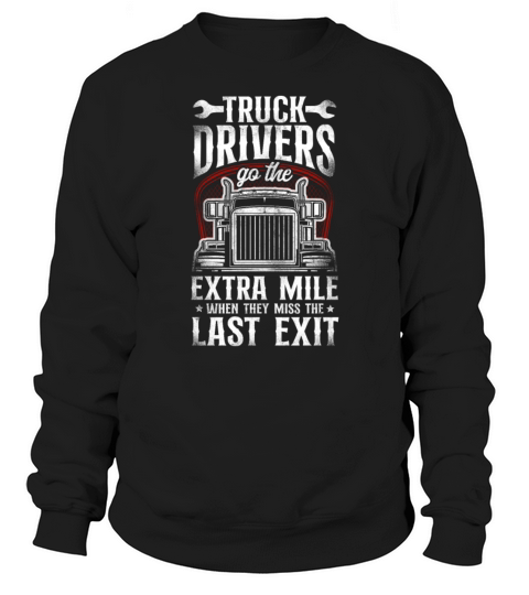 Trucker Truck Driver Vintage Truck Sweatshirt Unisex