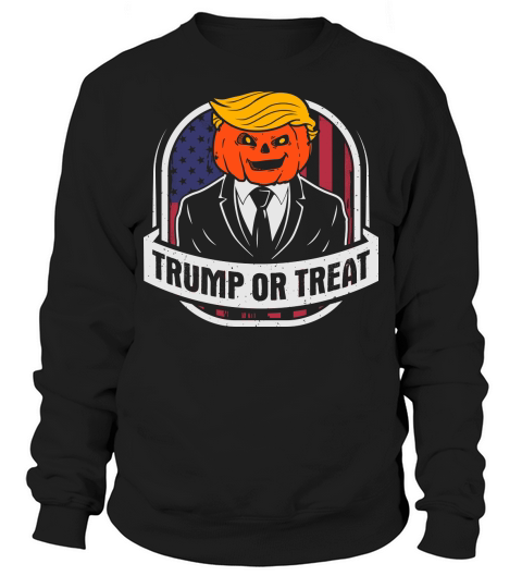 Trump or TreatHalloween Trumpkin Sweatshirt Unisex