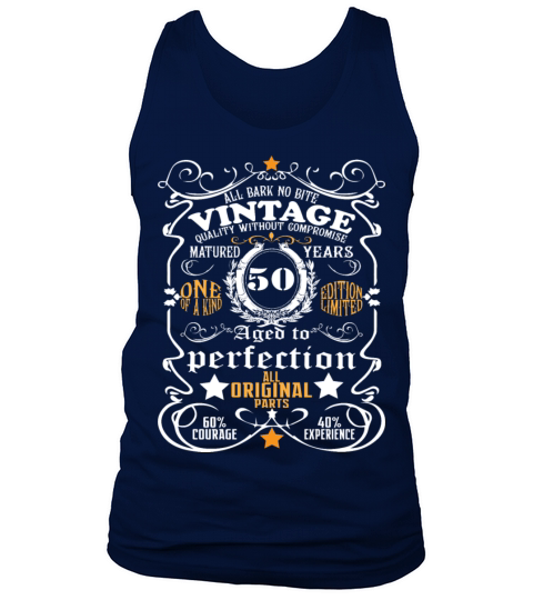 50th Birthday Shirt vintage 50th Birthday Gift Tank Top Unisex