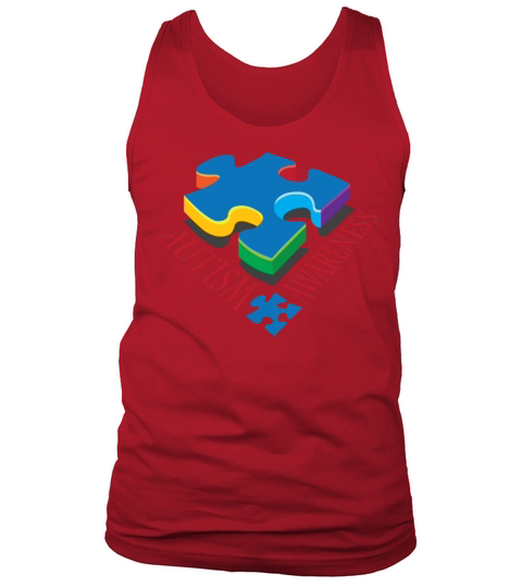 Autism Awareness Puzzle Piece Tank Top Unisex