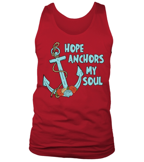 Hope Anchors My Soul Floral Tank Top Unisex