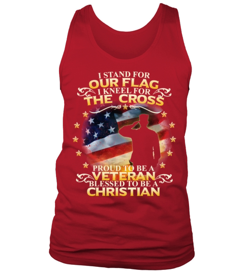 I Stand For Our Flag I Kneel For The Cross Christi Tank Top Unisex