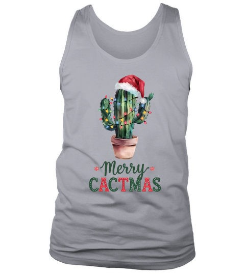 Merry Cactmas Vintage Christmas 03 Tank Top Unisex