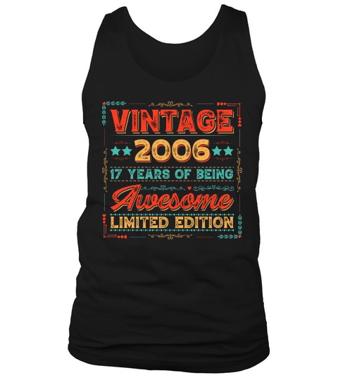 Vintage 2006 Being Awesome Limited Edition Birthday (1) Tank Top Unisex
