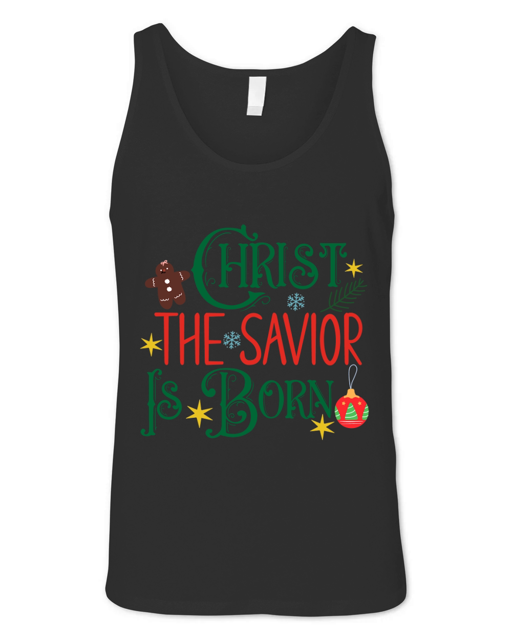 Christ The Savior Is Born Unisex Jersey Tank