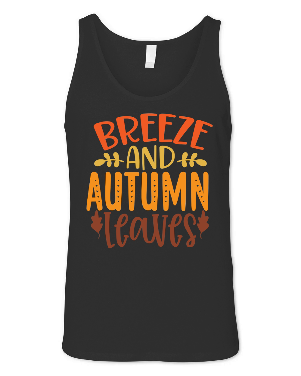 Fall Breeze and autumn leaves Unisex Jersey Tank