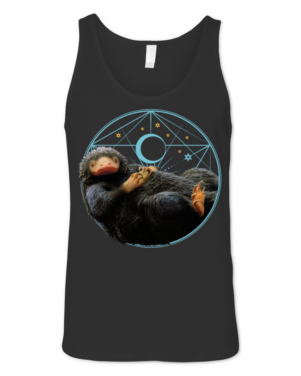Fantastic Beasts Niffler with Gold Coins Unisex Jersey Tank