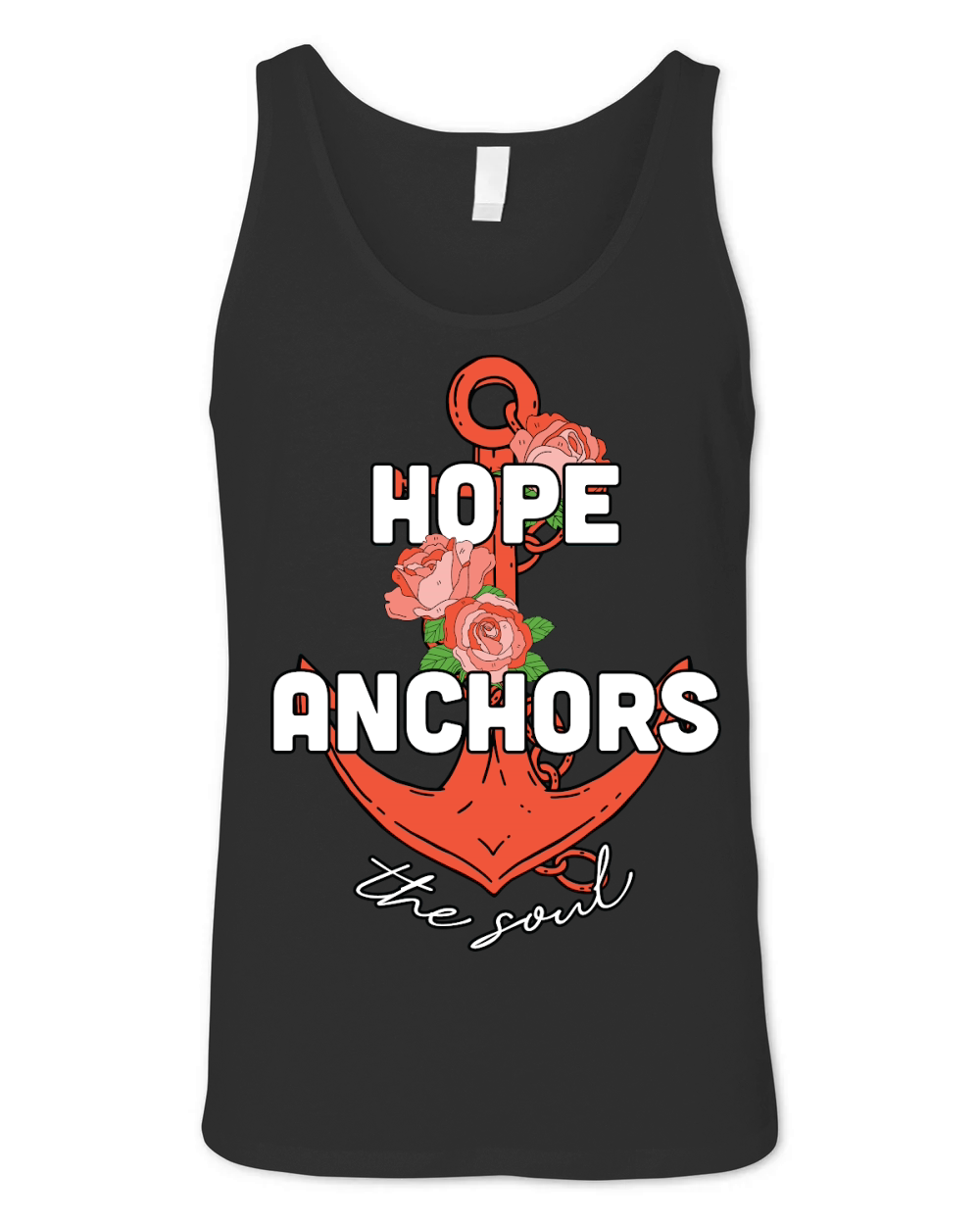 Hope Anchors the Soul Flora Unisex Jersey Tank