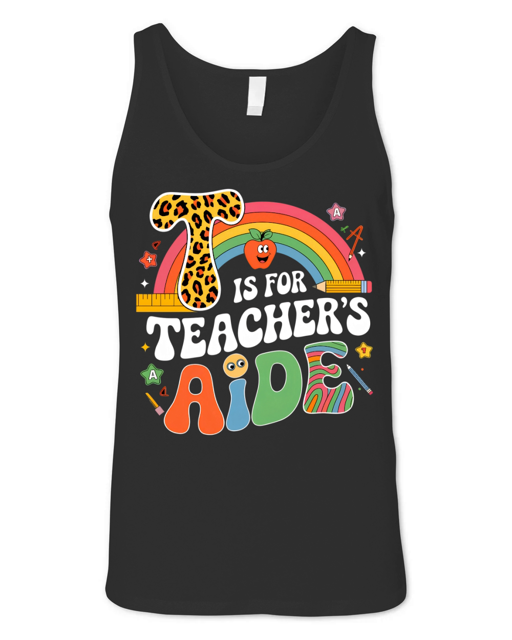 T Is For Teacher Aide Unisex Jersey Tank