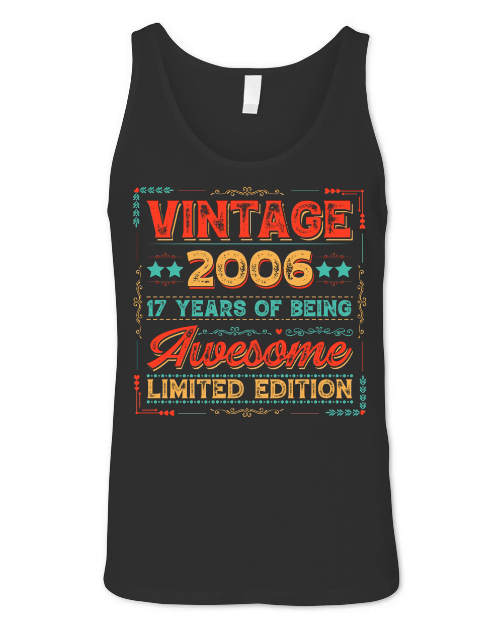 Vintage 2006 Being Awesome Limited Edition Birthday (1) Unisex Jersey Tank