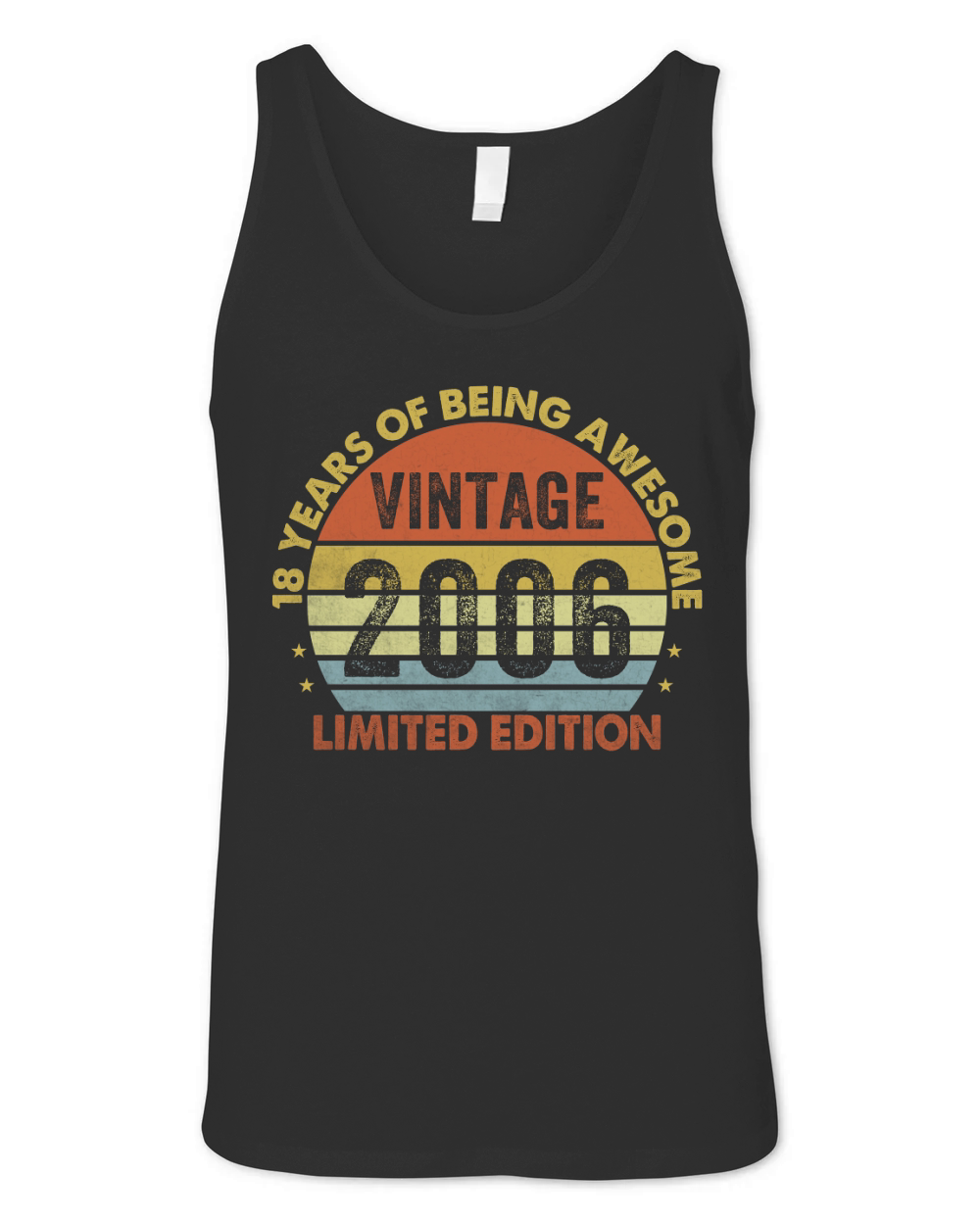 Vintage 2006 Limited Edition 18th Birthday Unisex Jersey Tank