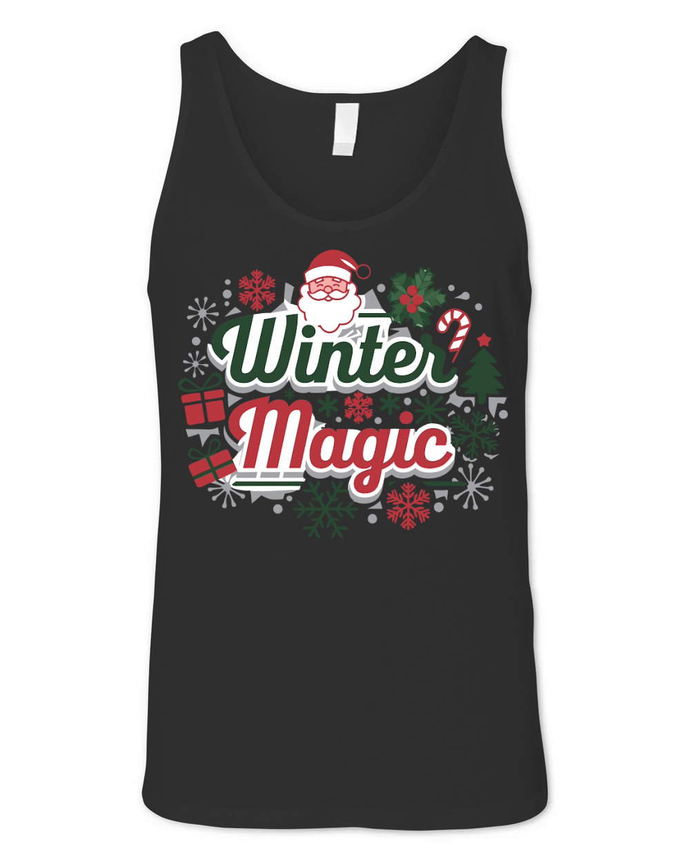 Winter Magic Christmas Unisex Jersey Tank