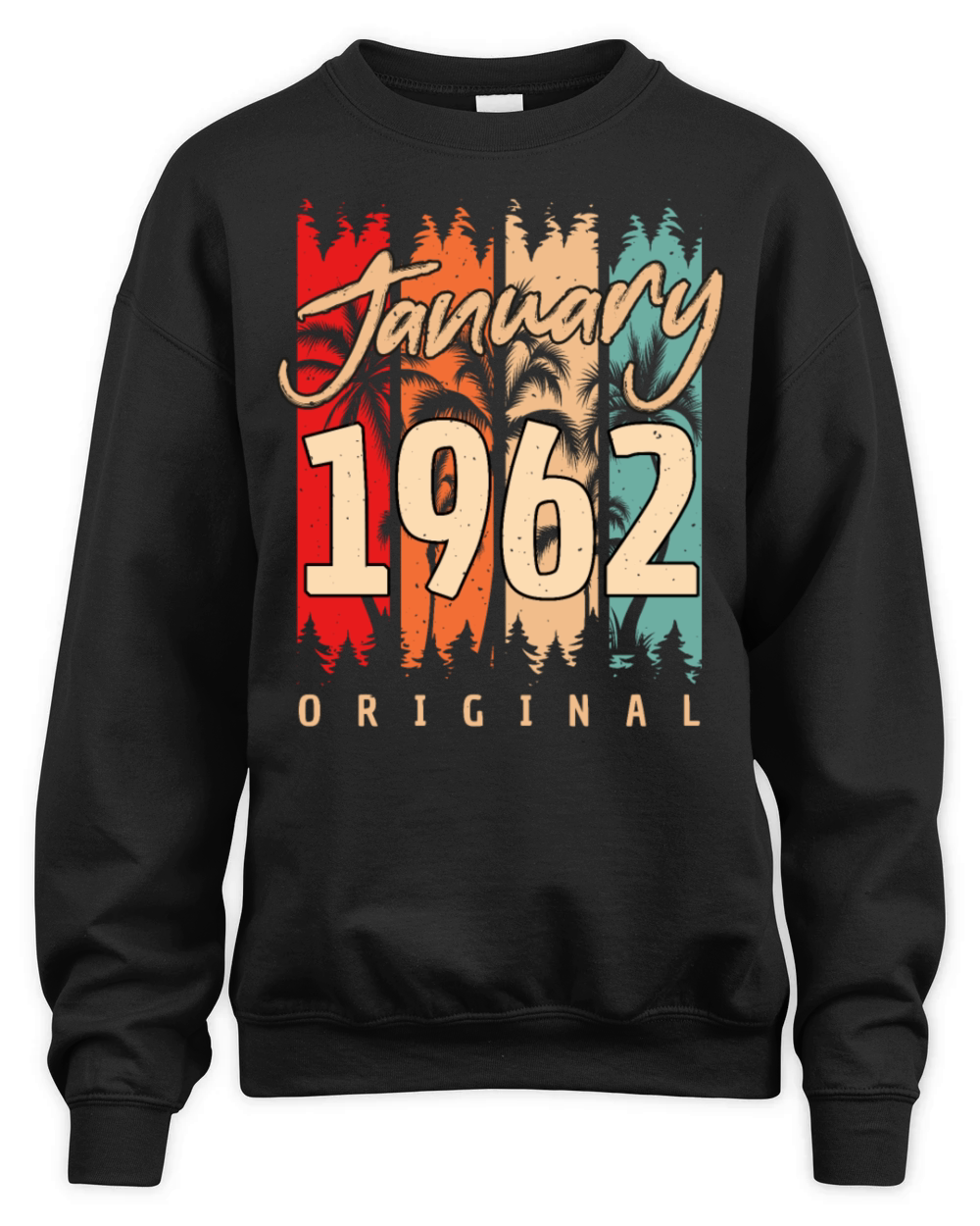 1962 In January Vintage Unisex Premium Crewneck Sweatshirt
