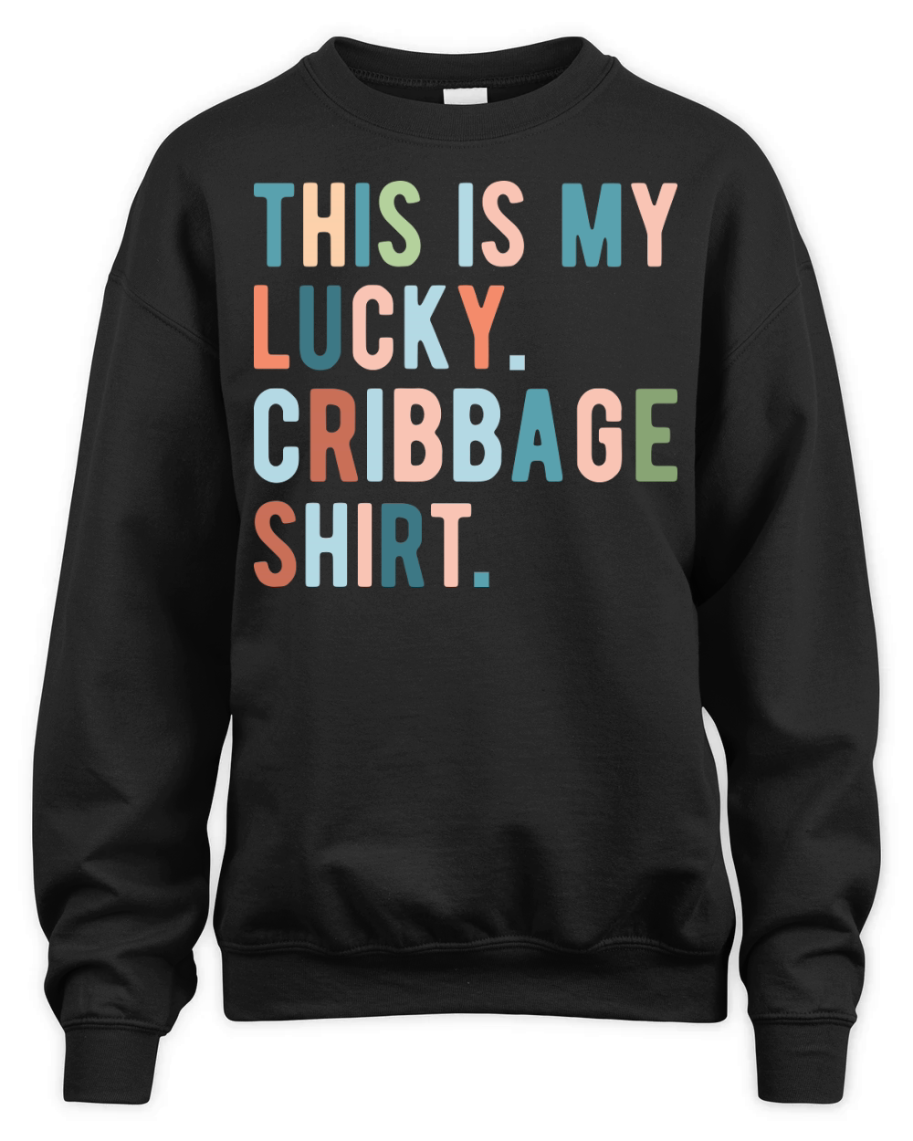 this is my lucky cribbage shirt Unisex Premium Crewneck Sweatshirt