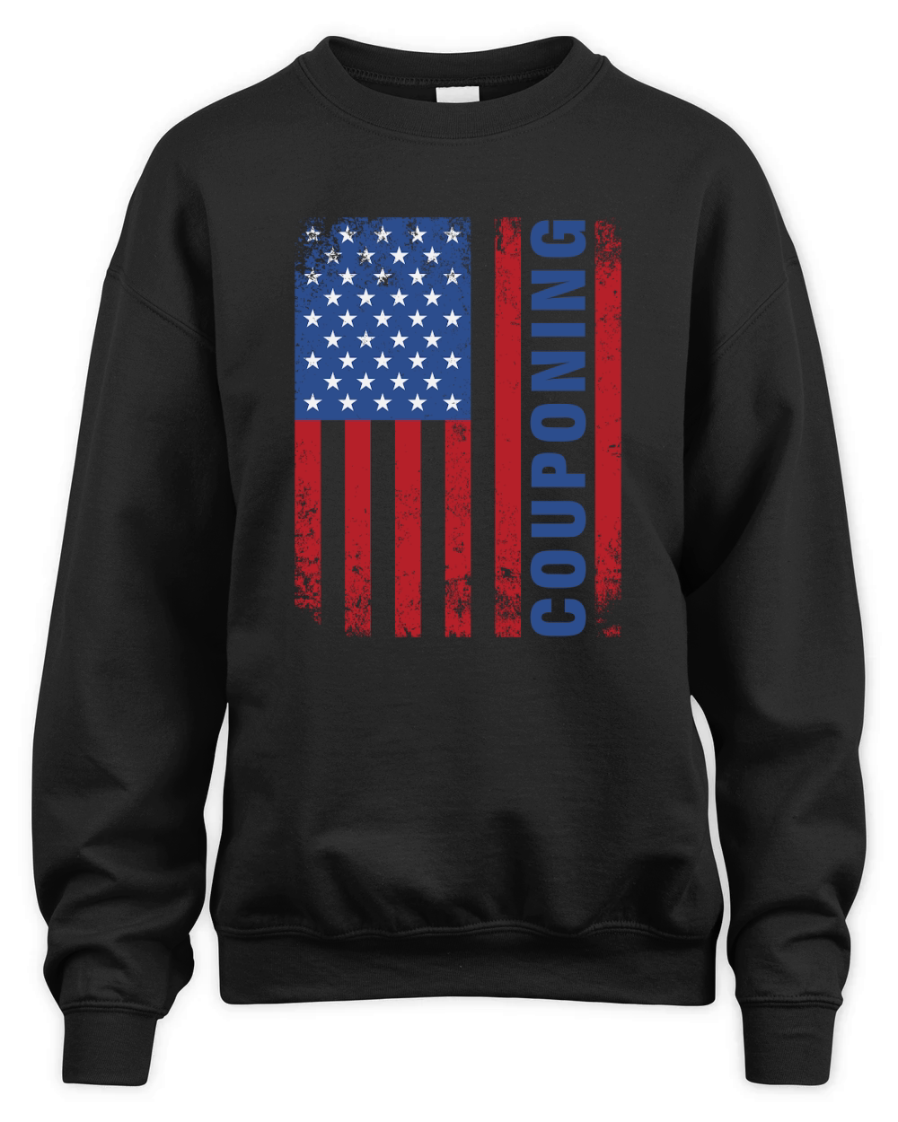 USA Flag Couponing Unisex Premium Crewneck Sweatshirt