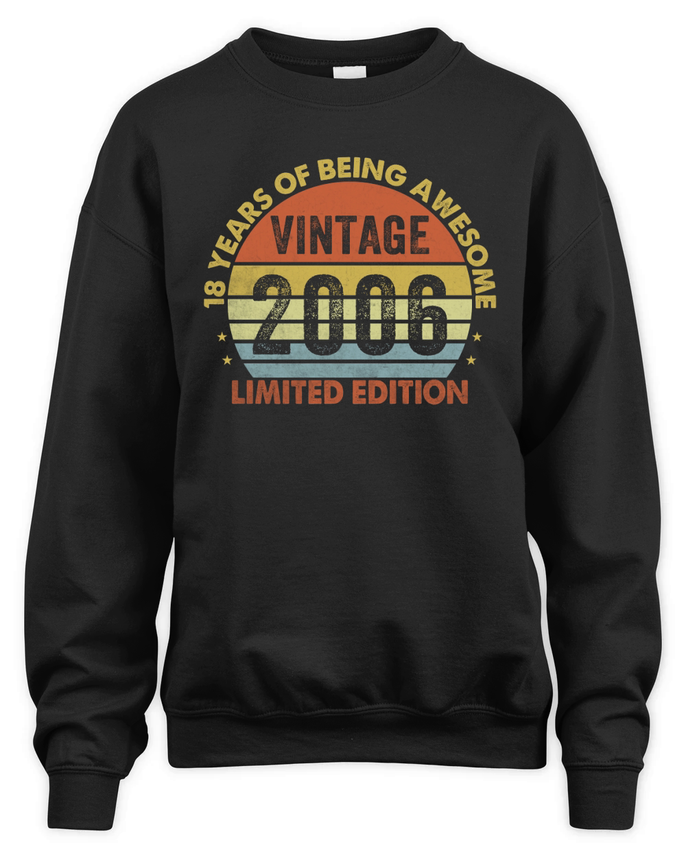 Vintage 2006 Limited Edition 18th Birthday Unisex Premium Crewneck Sweatshirt