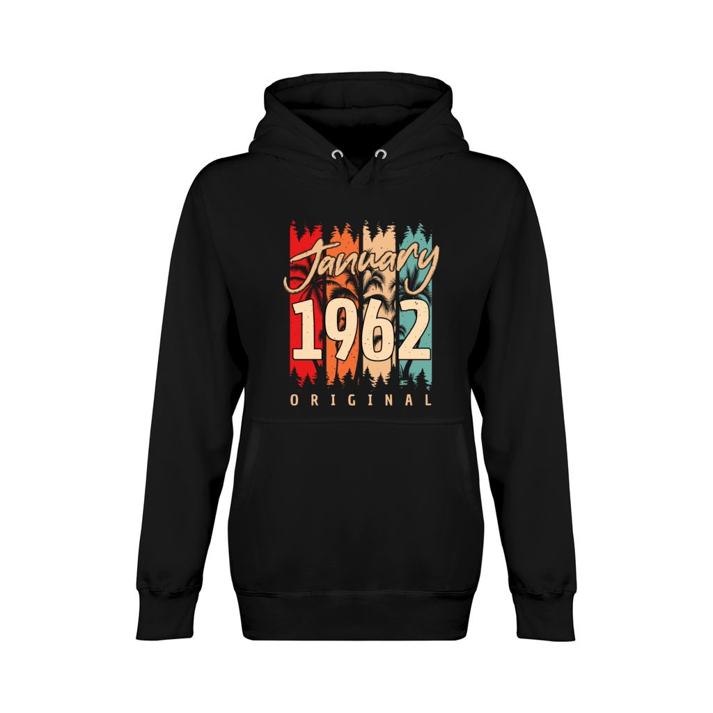 1962 In January Vintage Unisex Premium Pullover Hoodie